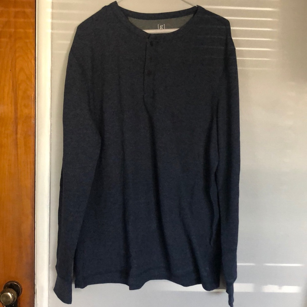 George Long Sleeve Dark Blue Shirt
